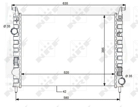 NRF 59120A Radiator, engine cooling - 5