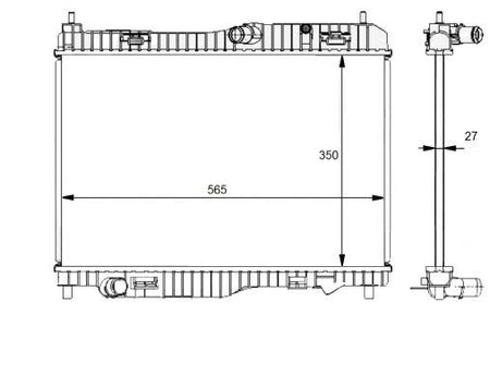 NRF 59134 Radiator, engine cooling - 5