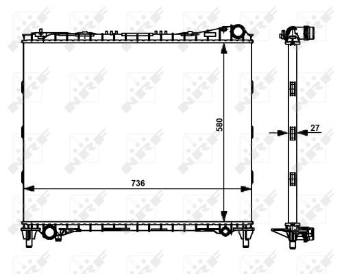 NRF 59174A Radiator, engine cooling - 5