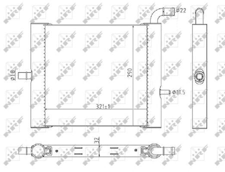 NRF 59176 Radiator, engine cooling - 5