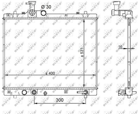 NRF 59208 Radiator, engine cooling - 5