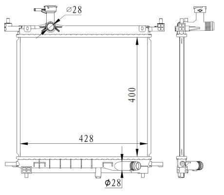NRF 59223 Radiator, engine cooling - 5