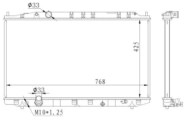 NRF 59225 Radiator, engine cooling - 5