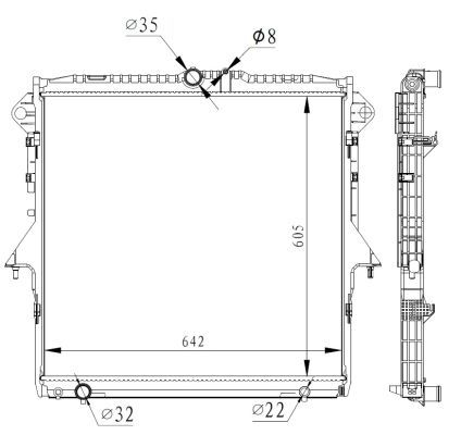 NRF 59261 Radiator, engine cooling - 5
