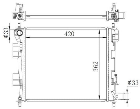 NRF 59262 Radiator, engine cooling - 5