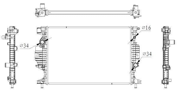NRF 59284 Radiator, engine cooling - 5