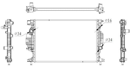 NRF 59284 Radiator, engine cooling - 5