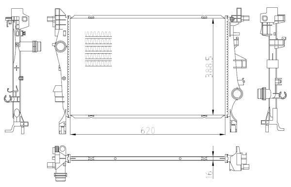 NRF 59286 Radiator, engine cooling - 5