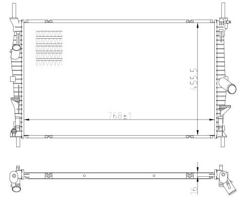 NRF 59293 Radiator, engine cooling - 5
