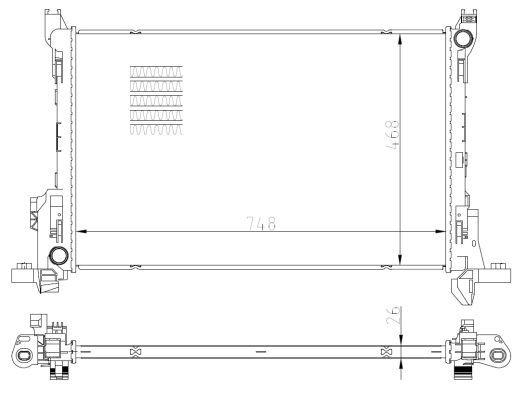 NRF 59295 Radiator, engine cooling - 5