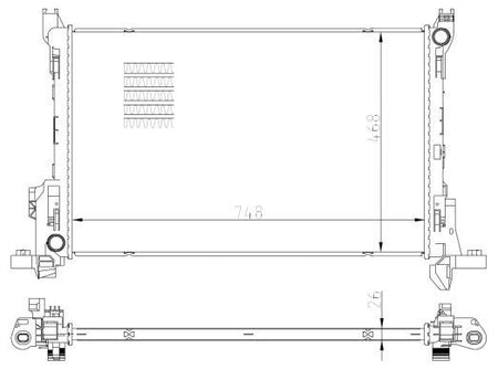NRF 59295 Radiator, engine cooling - 5