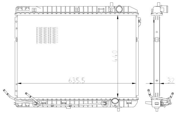 NRF 59297 Radiator, engine cooling - 5