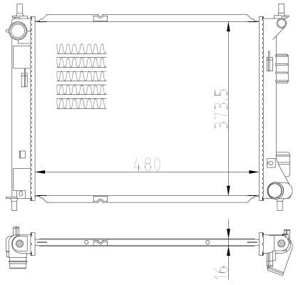 NRF 59315 Radiator, engine cooling - 5