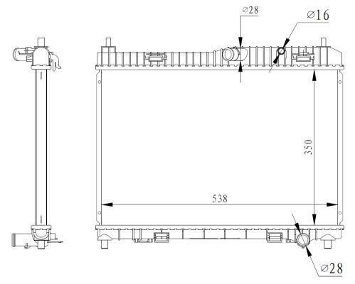 NRF 59317 Radiator, engine cooling - 5
