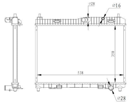 NRF 59317 Radiator, engine cooling - 5