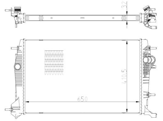 NRF 59354 Radiator, engine cooling - 5