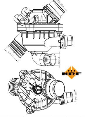 NRF 725004 Thermostat, coolant - 5