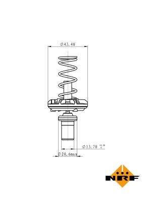 NRF 725049 Thermostat, coolant - 5