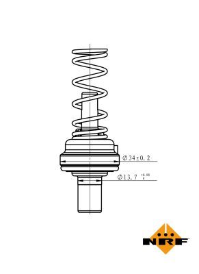 NRF 725085 Thermostat, coolant - 5