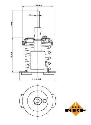 NRF 725093 Thermostat, coolant - 5