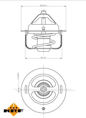 NRF 725120 Thermostat, coolant - 5