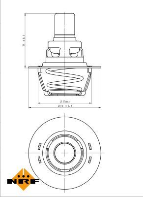 NRF 725141 Thermostat, coolant - 5