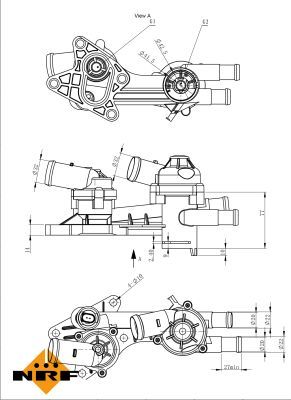 NRF 725173 Thermostat, coolant - 5
