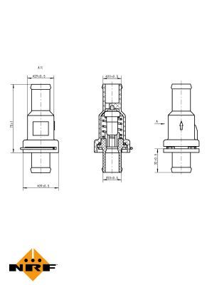 NRF 725175 Thermostat, coolant - 5