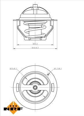 NRF 725181 Thermostat, coolant - 5