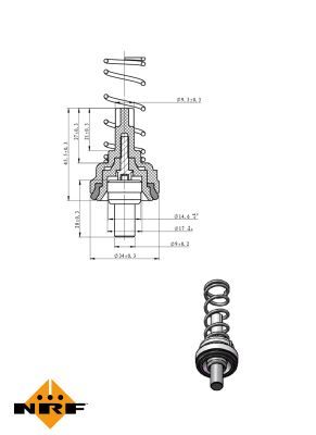 NRF 725204 Thermostat, coolant - 5