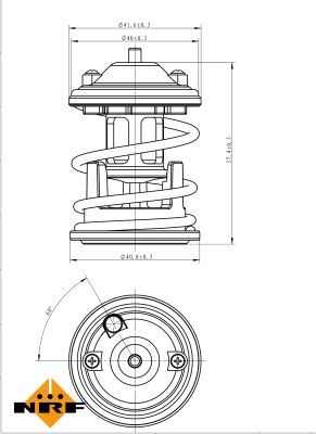 NRF 725219 Thermostat, coolant - 5