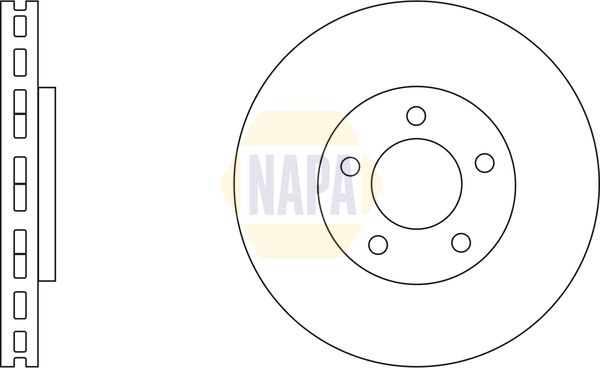 Napa NBD5002 Brake Disc - 1