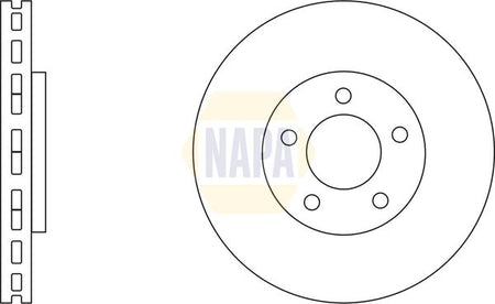 Napa NBD5002 Brake Disc - 1