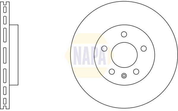 Napa NBD5003 Brake Disc - 1