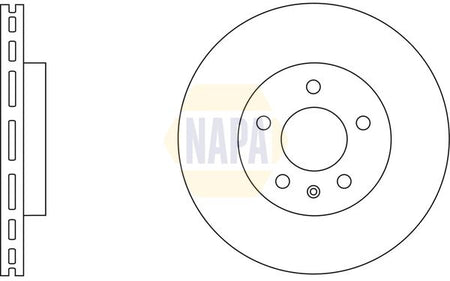 Napa NBD5003 Brake Disc - 1