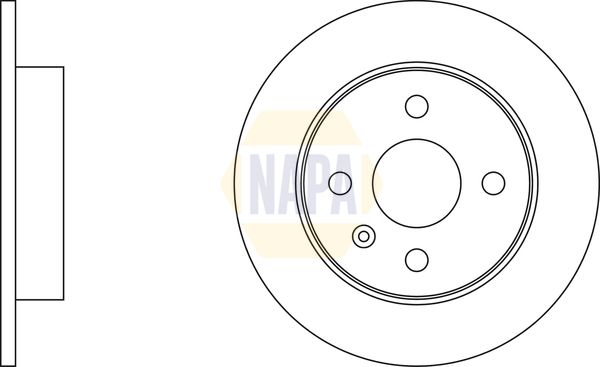 Napa NBD5011 Brake Disc - 3