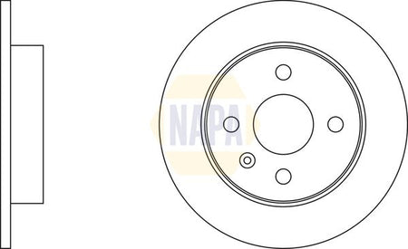 Napa NBD5011 Brake Disc - 3