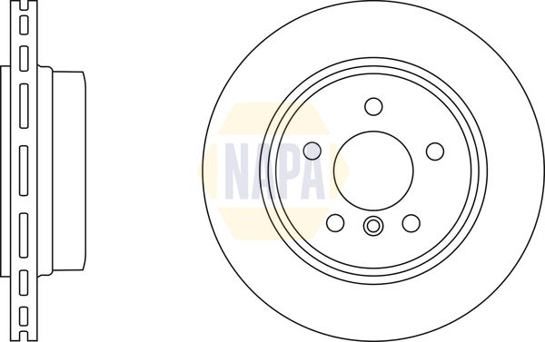 Napa NBD5014 Brake Disc - 1