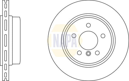 Napa NBD5014 Brake Disc - 1