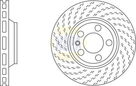 Napa NBD5019 Brake Disc - 1