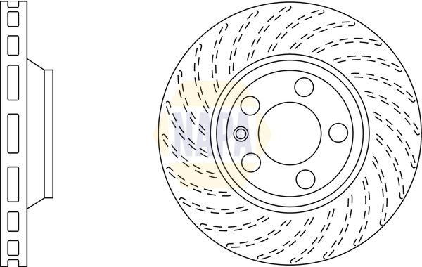 Napa NBD5019 Brake Disc - 1