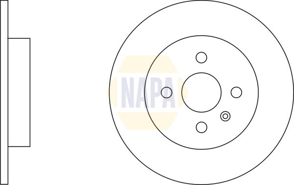 Napa NBD5025 Brake Disc - 2