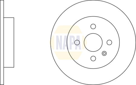 Napa NBD5025 Brake Disc - 2