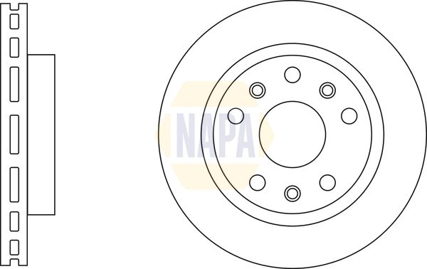 Napa NBD5029 Brake Disc - 1