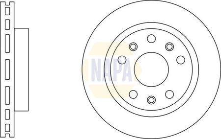 Napa NBD5029 Brake Disc - 1