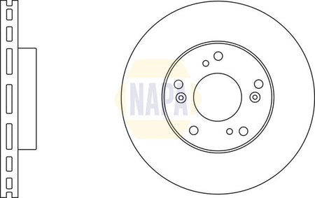 Napa NBD5031 Brake Disc - 1