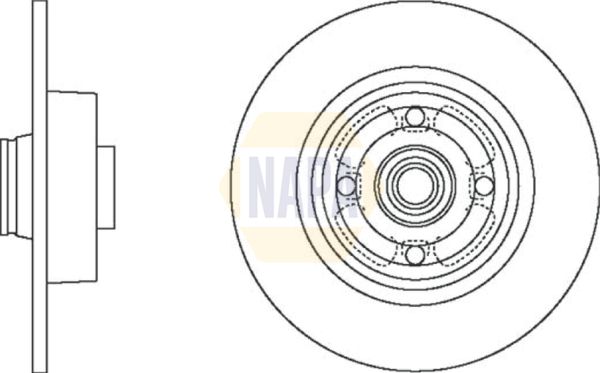 Napa NBD5033 Brake Disc - 1