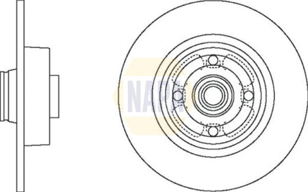 Napa NBD5033 Brake Disc - 1