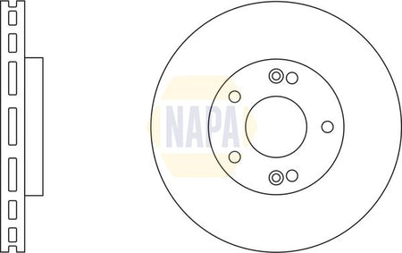 Napa NBD5034 Brake Disc - 1
