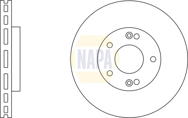 Napa NBD5034 Brake Disc - 1